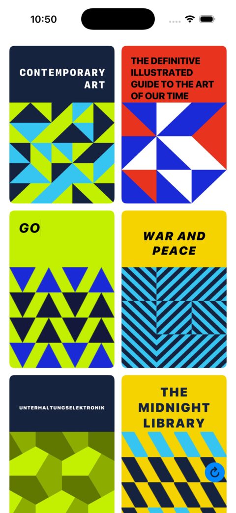 oqou generates a distinct cover for every imported text